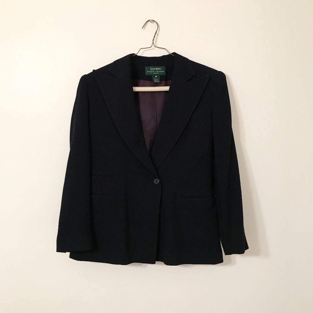 Navy Ralph Lauren Fitted Blazer
